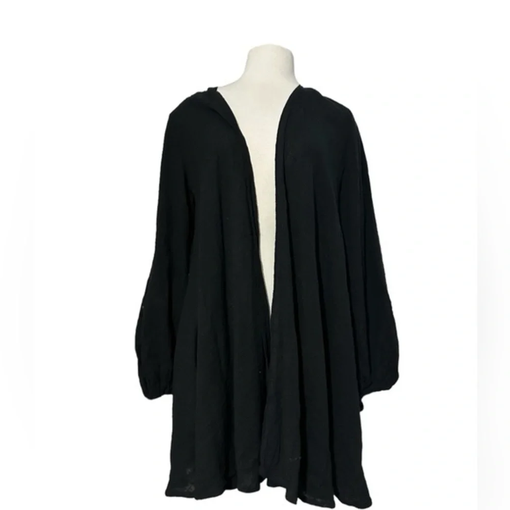 Kalita Open 100% Cotton Handmade Open Cardigan Whimsigoth Quiet Luxury size S/M